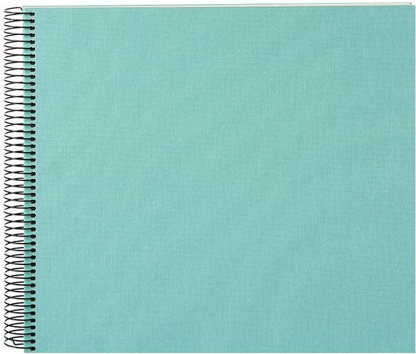 goldbuch Spiralalbum Bella Vista ohne Fenster 35x30 40 weiße Seiten  aqua
