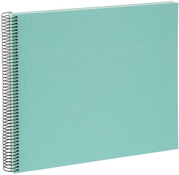 goldbuch Spiralalbum Bella Vista ohne Fenster 35x30 40 weiße Seiten  aqua