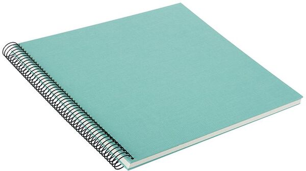 goldbuch Spiralalbum Bella Vista ohne Fenster 35x30 40 weiße Seiten  aqua
