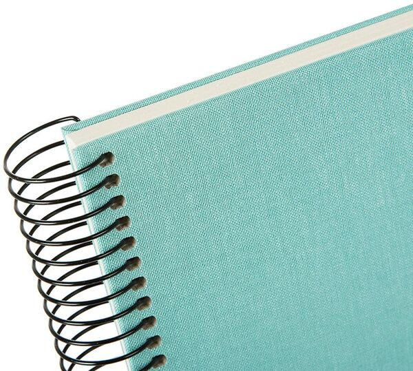 goldbuch Spiralalbum Bella Vista ohne Fenster 35x30 40 weiße Seiten  aqua