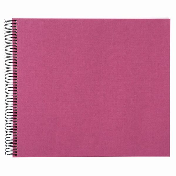 goldbuch Spiralalbum Bella Vista ohne Fenster 35x30 40 weiße Seiten  fuchsia