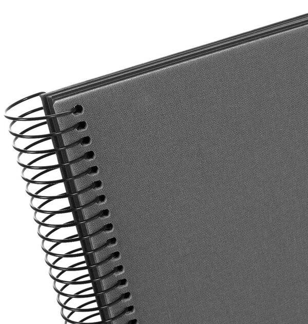 goldbuch Spiralalbum Bella Vista ohne Fenster 35x30 40 schwarze Seiten  grau