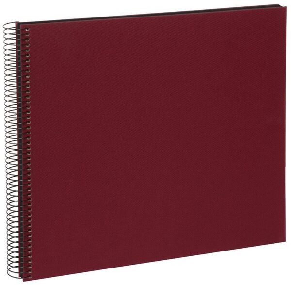 goldbuch Spiralalbum Bella Vista ohne Fenster 35x30 40 schwarze Seiten  bordeaux