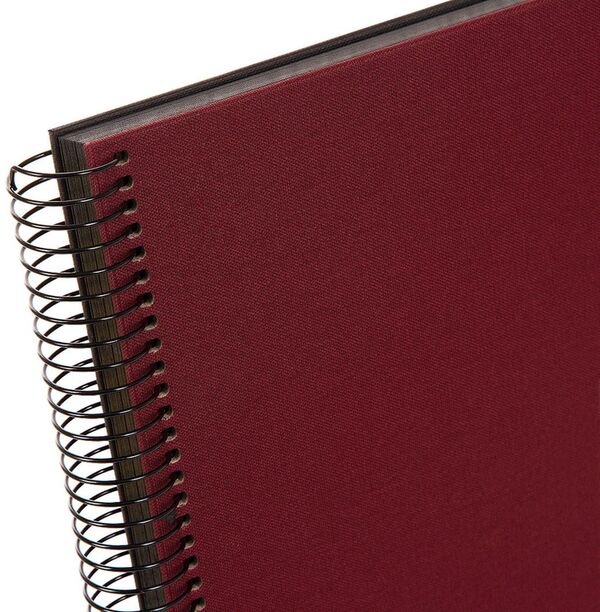 goldbuch Spiralalbum Bella Vista ohne Fenster 35x30 40 schwarze Seiten  bordeaux