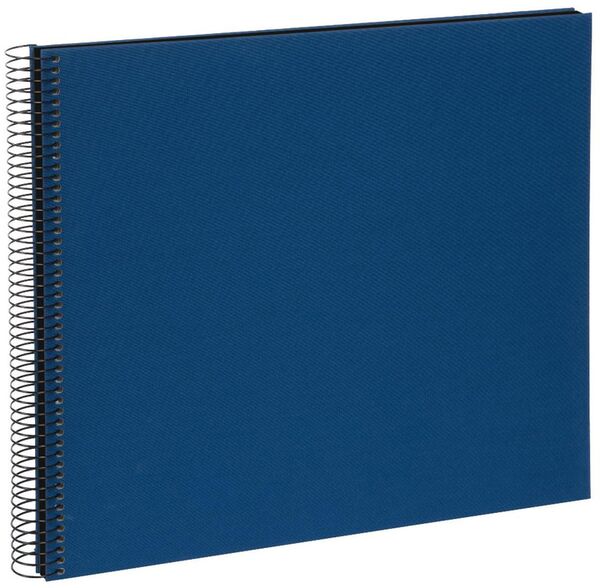 goldbuch Spiralalbum Bella Vista ohne Fenster 35x30 40 schwarze Seiten  blau