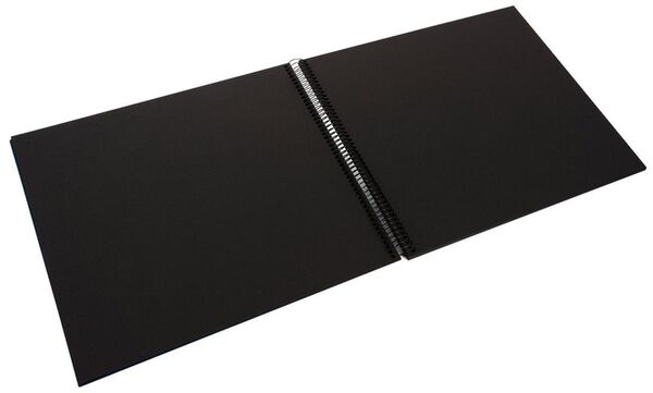 goldbuch Spiralalbum Bella Vista ohne Fenster 35x30 40 schwarze Seiten  blau