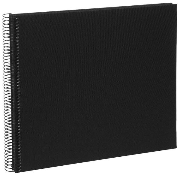 goldbuch Spiralalbum Bella Vista ohne Fenster 35x30 40 schwarze Seiten  schwarz