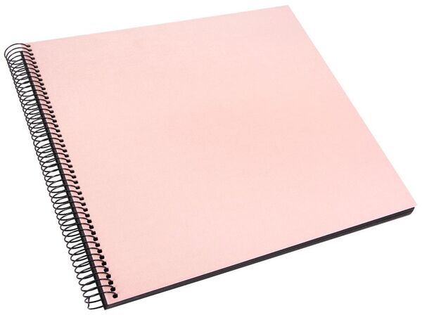 goldbuch Spiralalbum Bella Vista ohne Fenster 35x30 40 schwarze Seiten  rose