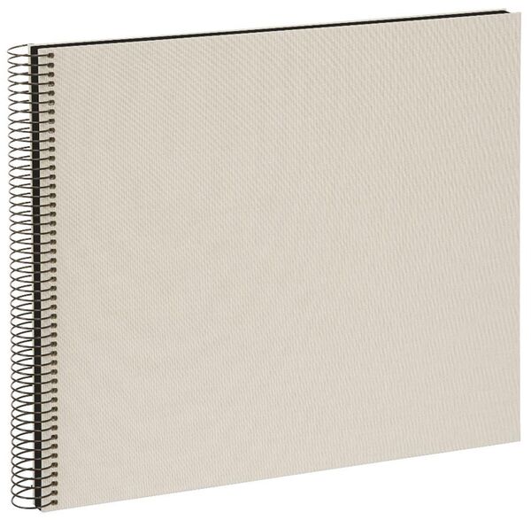 goldbuch Spiralalbum Bella Vista ohne Fenster 35x30 40 schwarze Seiten  sandgrau