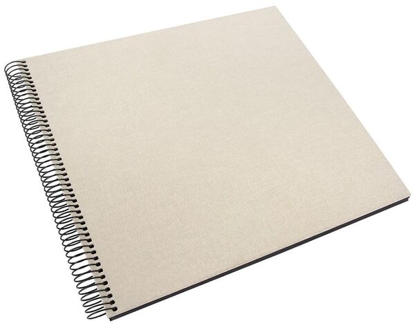 goldbuch Spiralalbum Bella Vista ohne Fenster 35x30 40 schwarze Seiten  sandgrau