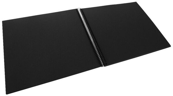 goldbuch Spiralalbum Bella Vista ohne Fenster 35x30 40 schwarze Seiten  sandgrau
