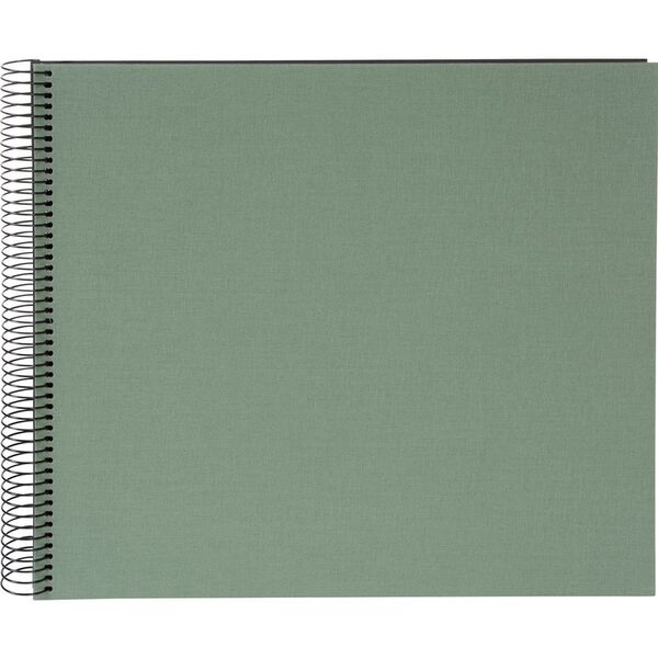 goldbuch Spiralalbum Bella Vista ohne Fenster 35x30 40 schwarze Seiten  Artischocke