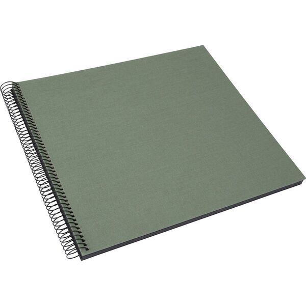 goldbuch Spiralalbum Bella Vista ohne Fenster 35x30 40 schwarze Seiten  Artischocke