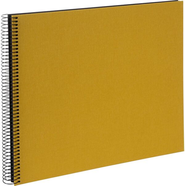 goldbuch Spiralalbum Bella Vista ohne Fenster 35x30 40 schwarze Seiten  senf