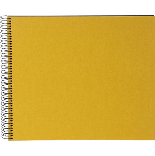 goldbuch Spiralalbum Bella Vista ohne Fenster 35x30 40 schwarze Seiten  senf