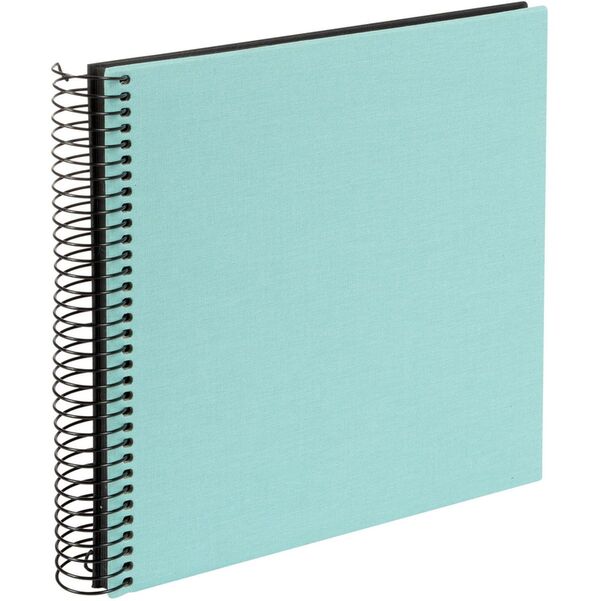 goldbuch Spiralalbum Bella Vista ohne Fenster 20x20 40 schwarze Seiten  aqua