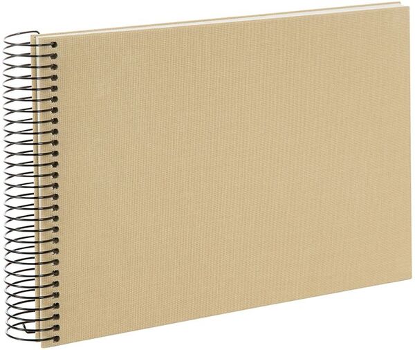goldbuch Spiralalbum Bella Vista ohne Fenster 24x17 40 weiße Seiten  beige
