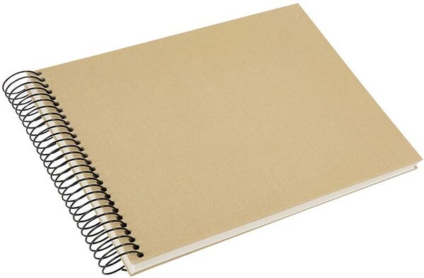 goldbuch Spiralalbum Bella Vista ohne Fenster 24x17 40 weiße Seiten  beige