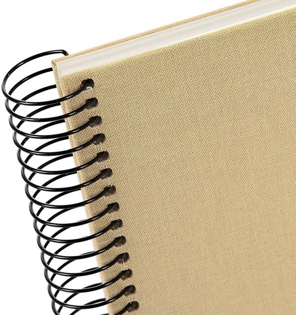 goldbuch Spiralalbum Bella Vista ohne Fenster 24x17 40 weiße Seiten  beige