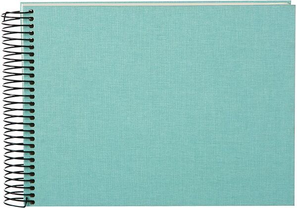 goldbuch Spiralalbum Bella Vista ohne Fenster 24x17 40 weiße Seiten  aqua