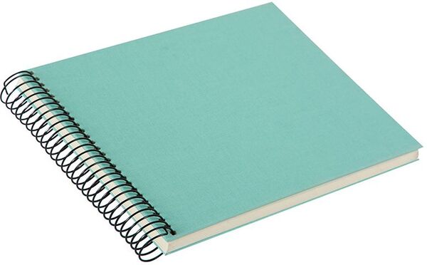 goldbuch Spiralalbum Bella Vista ohne Fenster 24x17 40 weiße Seiten  aqua
