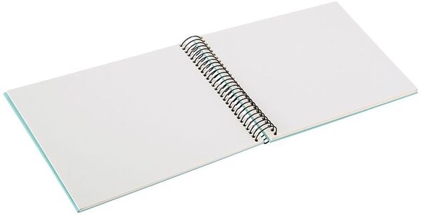 goldbuch Spiralalbum Bella Vista ohne Fenster 24x17 40 weiße Seiten  aqua