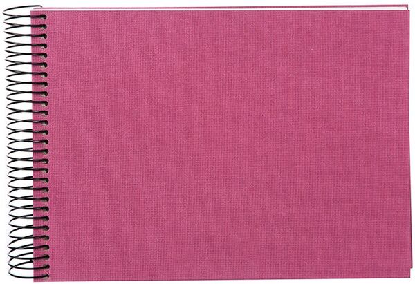 goldbuch Spiralalbum Bella Vista ohne Fenster 24x17 40 weiße Seiten  fuchsia