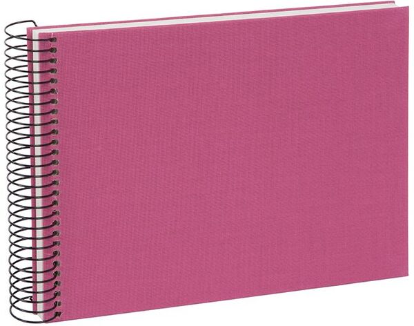 goldbuch Spiralalbum Bella Vista ohne Fenster 24x17 40 weiße Seiten  fuchsia