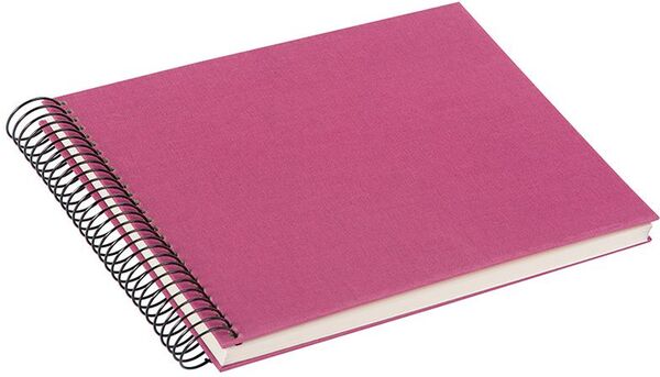 goldbuch Spiralalbum Bella Vista ohne Fenster 24x17 40 weiße Seiten  fuchsia