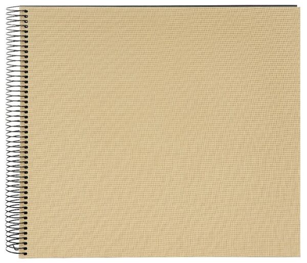 goldbuch Spiralalbum Bella Vista ohne Fenster 35x30 40 schwarze Seiten  beige