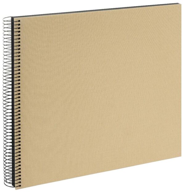 goldbuch Spiralalbum Bella Vista ohne Fenster 35x30 40 schwarze Seiten  beige
