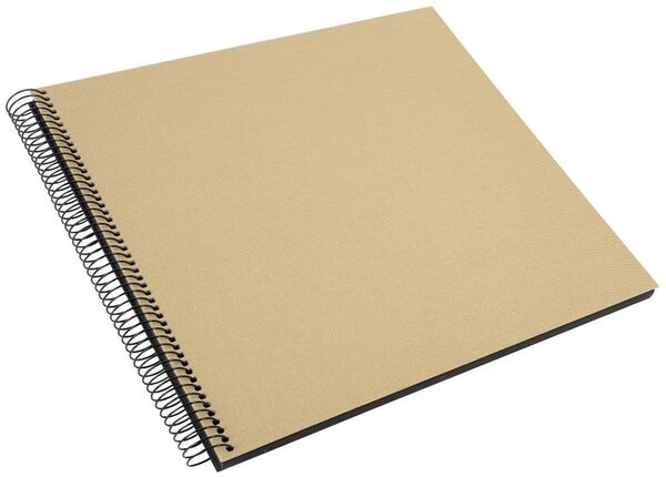 goldbuch Spiralalbum Bella Vista ohne Fenster 35x30 40 schwarze Seiten  beige