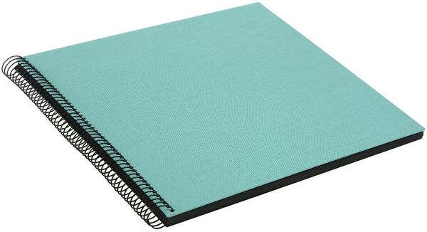 goldbuch Spiralalbum Bella Vista ohne Fenster 35x30 40 schwarze Seiten  aqua
