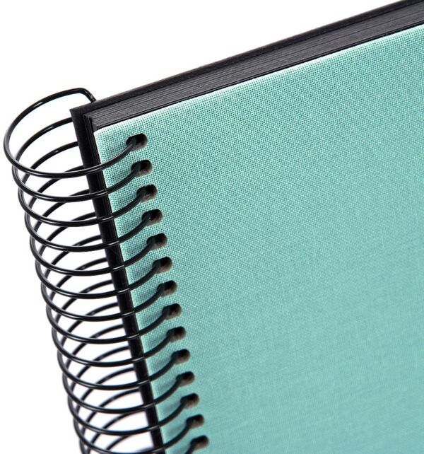 goldbuch Spiralalbum Bella Vista ohne Fenster 35x30 40 schwarze Seiten  aqua