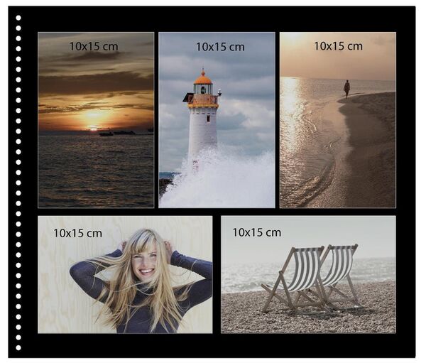 goldbuch Spiralalbum Bella Vista ohne Fenster 35x30 40 schwarze Seiten  aqua