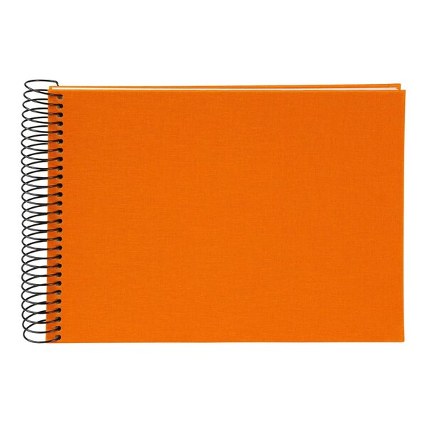 goldbuch Spiralalbum Bella Vista ohne Fenster 24x17 40 weiße Seiten  sun orange
