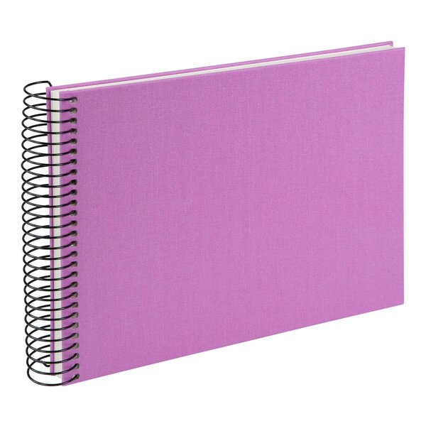 goldbuch Spiralalbum Bella Vista ohne Fenster 24x17 40 weiße Seiten  lavender