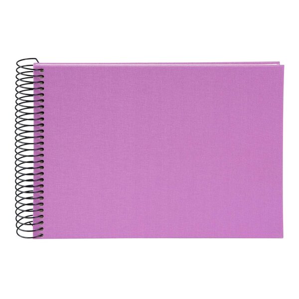 goldbuch Spiralalbum Bella Vista ohne Fenster 24x17 40 weiße Seiten  lavender