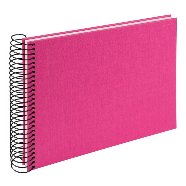 goldbuch Spiralalbum Bella Vista ohne Fenster 24x17 40 weiße Seiten  electric fuchsia