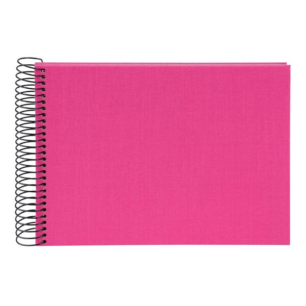 goldbuch Spiralalbum Bella Vista ohne Fenster 24x17 40 weiße Seiten  electric fuchsia