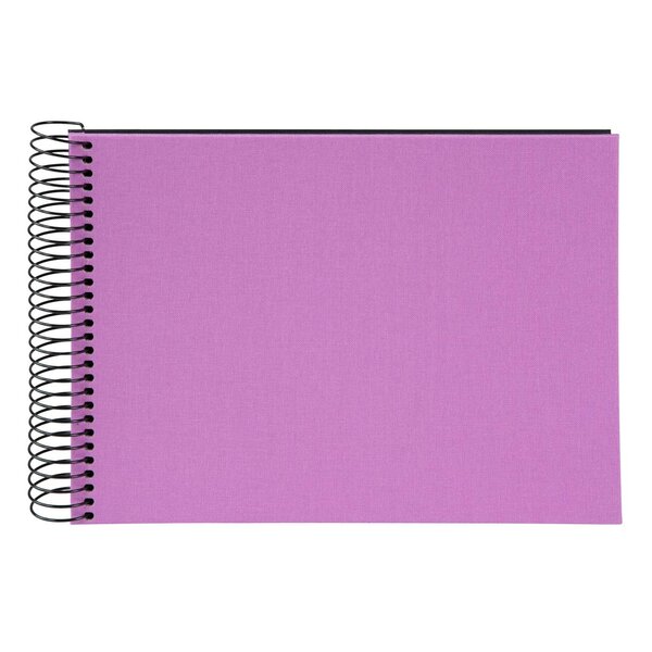 goldbuch Spiralalbum Bella Vista ohne Fenster 24x17 40 schwarze Seiten  lavender