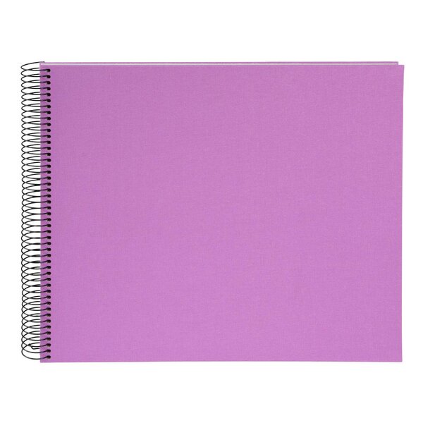 goldbuch Spiralalbum Bella Vista ohne Fenster 35x30 40 weiße Seiten  lavender