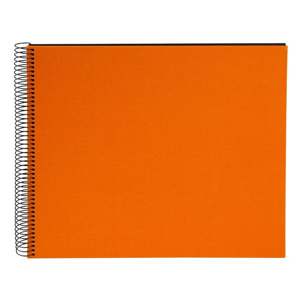 goldbuch Spiralalbum Bella Vista ohne Fenster 35x30 40 schwarze Seiten  sun orange
