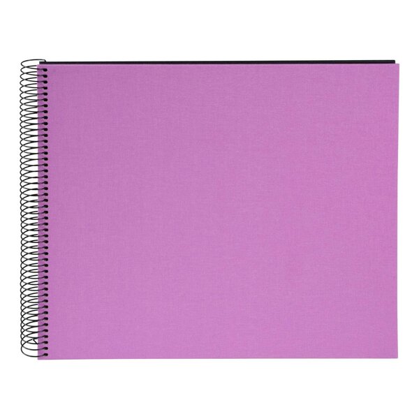 goldbuch Spiralalbum Bella Vista ohne Fenster 35x30 40 schwarze Seiten  lavender