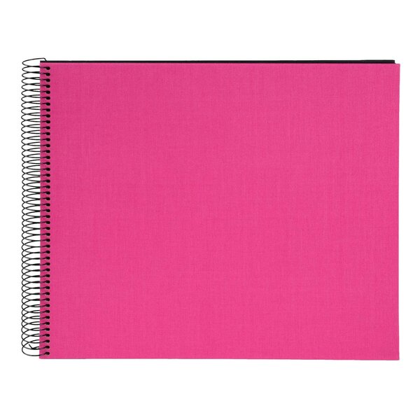 goldbuch Spiralalbum Bella Vista ohne Fenster 35x30 40 schwarze Seiten  electric fuchsia