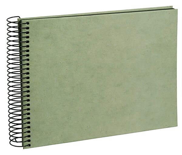 goldbuch Spiralalbum Hanf-Papeterie  24x17 cm Smoke Green