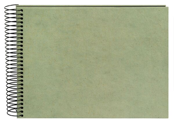 goldbuch Spiralalbum Hanf-Papeterie  24x17 cm Smoke Green
