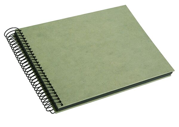 goldbuch Spiralalbum Hanf-Papeterie  24x17 cm Smoke Green