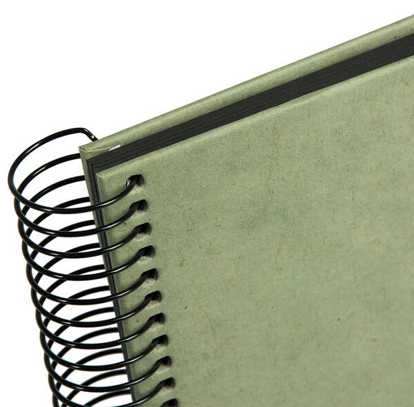 goldbuch Spiralalbum Hanf-Papeterie  24x17 cm Smoke Green