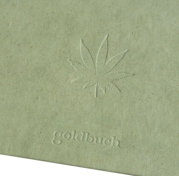 goldbuch Spiralalbum Hanf-Papeterie  24x17 cm Smoke Green
